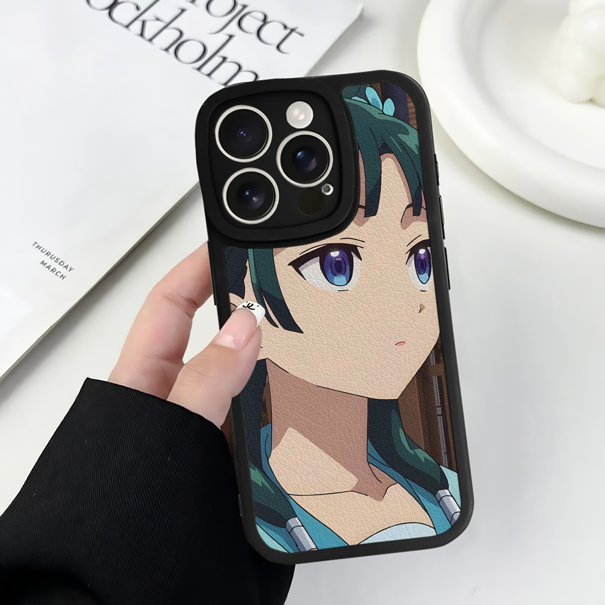 薬屋のひとりごと The Apothecary Diaries 【iPhone 16シリーズ対応】シリコンスマホケース（レザー調） 材質：シリコン